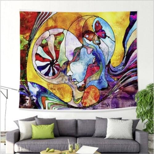 Color Abstract Tapestry Wall Hanging Large Art Comprehensive Painting Home Wall Creative Decoration