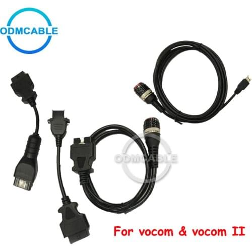 Diagnostic cable for vocom II USB OBD II 8 pin diagnostic cable vocom diagnosis cable OBD 2 auto diagnostic cable