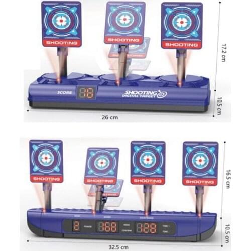 Electronic Shooting Target for Nerf Gun Scoring Auto Reset Target for Boys Digital Targets with Light Sound Effect Gifts Toys