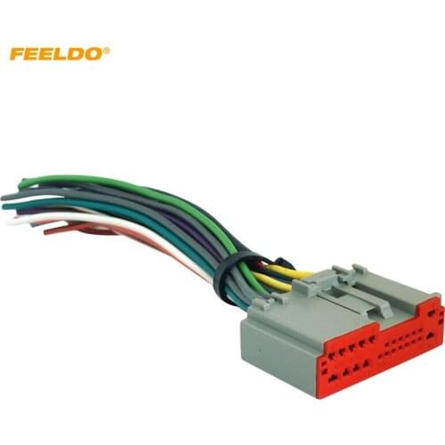 FEELDO 1Pc Car Radio Player Wiring Harness Audio Stereo Wire Adapter for LINCOLN Mark LT/Navigator/Zephyr OEM Factory Radio