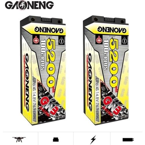 GAONENG GNB 14.8v 6500mAh 100C/200C LiPo Battery For Remote Control Car Racing Spare Parts With Shell Upgrade LiHV 4S Battery