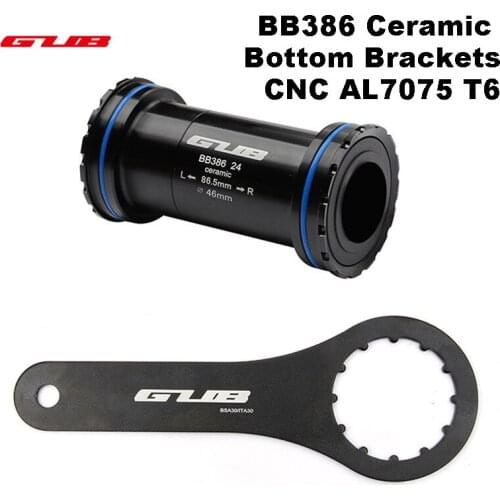GUB BB 386 Ceramic Axle Bicycle Bottom Brackets for MTB Road Bike , for SHIMANO SRAM 24mm Crankset Chainset Bottom Bracket