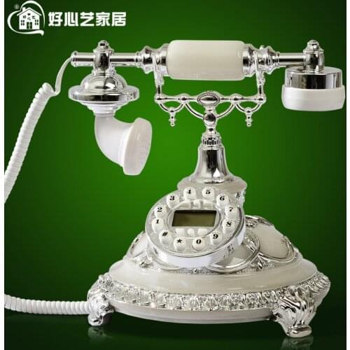 Good art RETRO European antique telephone landline telephone new fashion Lily wind 8909 Decoration home classical ID backlit