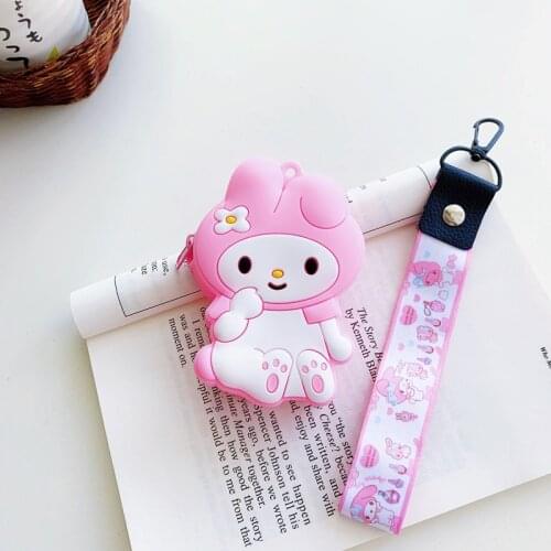 Kitty Cat Soft Silicone Coin Purse Women Cartoon Zipper Mini Wallets Princess Girls Portable Coin Bag Silica Gel Party Handbags