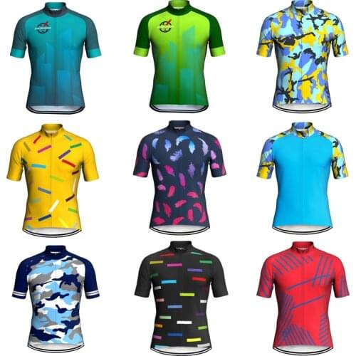 Mens Cycling Jersey Outdoor Road Bike Clothes Mtb Bicycle Short Sleeve Cycling Shirts Sportswear Tops Ciclismo Maillot Jacket
