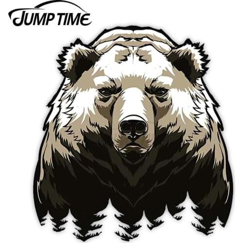 13 x 12cm The Forest Bear Sticker Fine Decal DIY Motorcycle Car Stickers Funny Animal Sticker Waterproof Vinyl Material