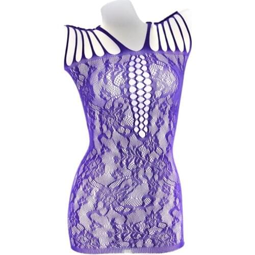 Lingerie Hot Mesh Baby Doll Dress Erotic Lingerie For Women Sexy Costumes Langerie Fishnet Underwear Body Lingerie Sexy E1011