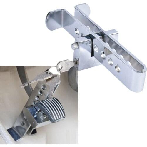 New Universal Auto Car Brake Clutch Pedal Lock Stainless Anti-Theft Strong Security For Cars Trucks Clutch Pedal Accelerator