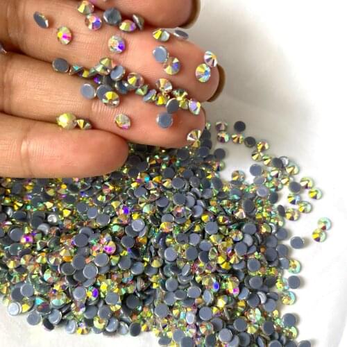 New Shiny Strass HotFix SS16 SS20 SS30 Crystal AB NOn Hotfix Rhinestone Hot Fix Rhinestones for Garment Clothing Decoration