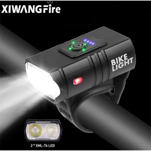 Rechargeable Bicycle Light Headlight Strong Light Flashlight Night Riding Waterproof Flash Warning with Power Bank Function