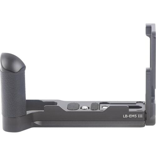 Customized Vertical L Bracket Tripod QR Plate Base for Olympus OMD EM5 III Camera Parts with Handle Grip LB-EM5III
