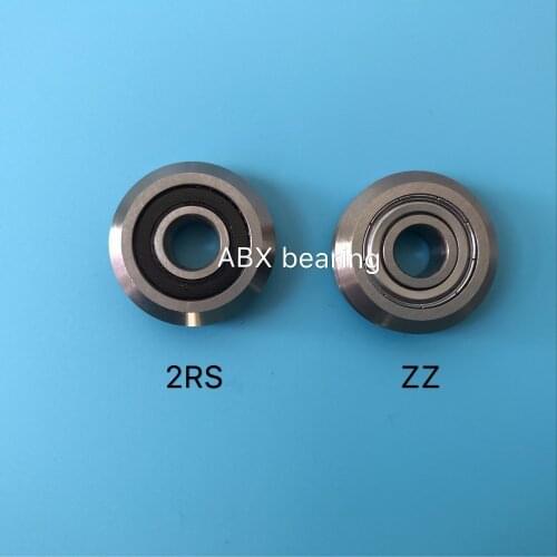 RM2-2RS RM2 W2 W2-2RS RM2ZZ W2ZZ track roller bearing 3/8 inch Bore V Groove Guide Bearings 9.525x30.73x11.1mm
