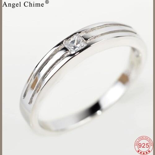 Luxury Wedding Engagement Band Ring Sweet Romantic 925 Sterling Silver Finger Rings Fashion Gift For Women