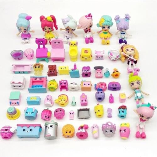 MOST Popular Miniature Shops Actions Figures Family Fruit Dolls Shopping Kids Christmas Gift Doll toys Mixed Seasons