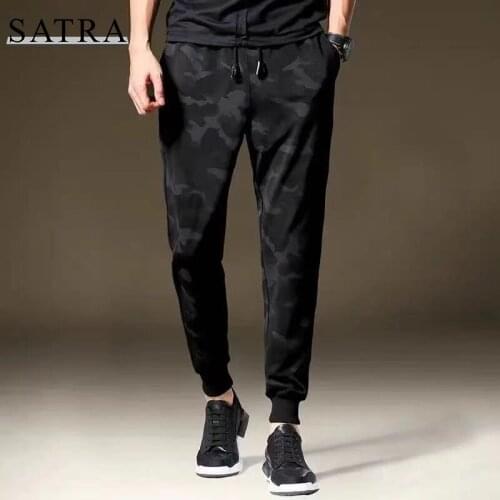SATRA 2021 New Arrival High Quality Cotton Camouflage Haren Pants Men,Mens Fashion Elasticity Sport Trousers