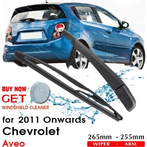 Car Wiper Blade Rear Back Window Windscreen Windshield Wipers Auto Accessories For Chevrolet Aveo Hatchback 265mm 2011 Onwards