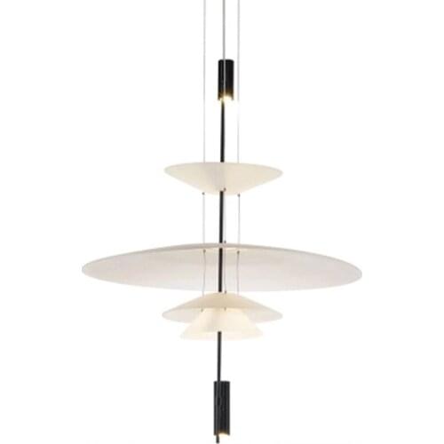 Nordic Post-Modern Chandelier, Atmospheric Light Luxury Restaurant Lamp Art Exhibition Hall Hotel Living Room Acrylic Lustre