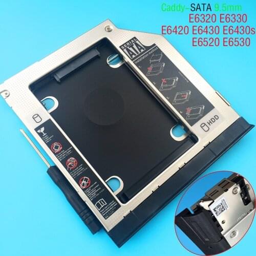 New SATA 2nd HDD SSD Hard Drive caddy replacement for Dell E6420 E6520 E6430 E6430s E6530 Hard Drive caddy