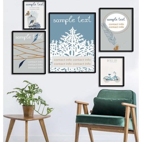 SVITY Abstract Canvas Paintings Nordic Posters Print Wall Art Bird tree Pictures for Living Room Home Decorno frame FA685