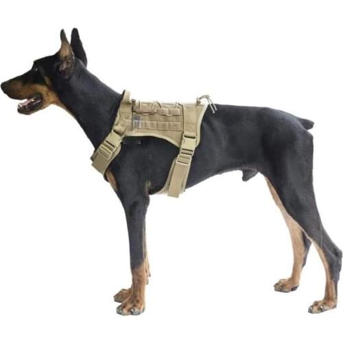 Tactical Dog Harness Vest Harness Leash Molle Dog Vest Military Working Dog Clothes Dogs Working Training Vest German Shepherd
