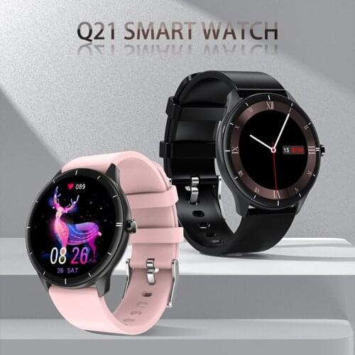 Q21 Smart Watch For Men Women Sports Healthy Pedometer Weather Blood Pressure Monitoring Smartwatch For Android iOS