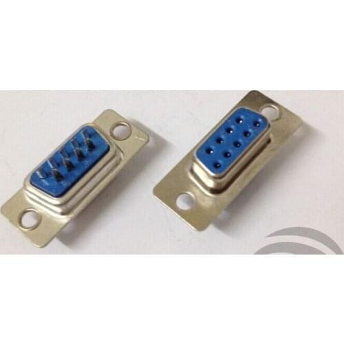 10PCS DB9 9P 9Pin Female Welded Connector Solder Type RS232 Serial Port Adapter