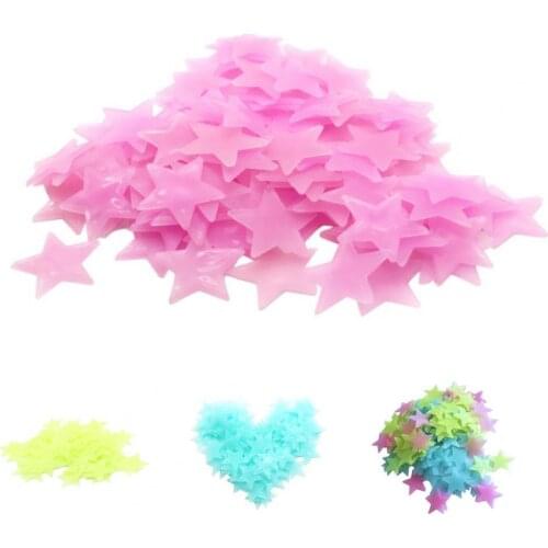 20Pcs/50Pcs Wall Stickers 3D Luminous PVC Luminous Stars Wall Ceiling Sticker for Bedroom