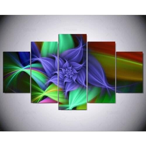 5 Pcs flowers Canvas Wall Art Picture Home Decoration Living Room Canvas Print Modern flower oil painting modern paintng IM-200