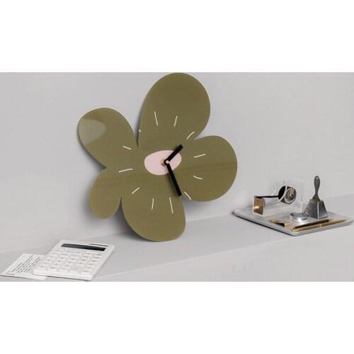 Nordic Flower Acrylic Large Decorative Wall Clock Modern Design Home Decor Kitchen Clock Diy Bedroom Industrial Clock