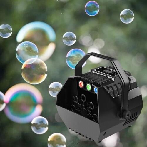 Automatic Mini Bubble Blow Maker Gift for Outdoor/Indoor Birthday Party Wedding Camping Stage EU Plug