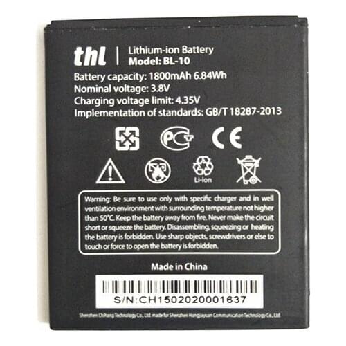 AZK 1800mAh New 100% High Quality THL BL-10 battery For THL T12 Mobile Phone