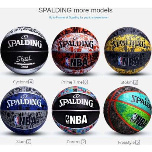 SPALDING Basketball PU No. 7 6 men women rubber indoor outdoor Basketbol Ball fiba Baloncesto basketball