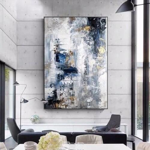 Large Original Hand Painted Abstract Canvas Painting Modern Abstract Hand Painted Poster and Print Wall Art Textured Home Decor