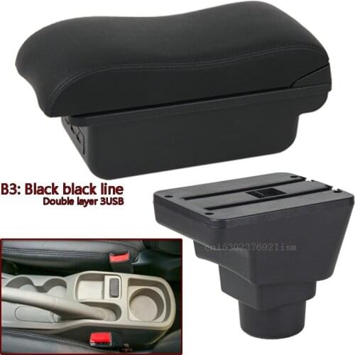 For Proton Persona armrest box central Store content box accessories USB interface