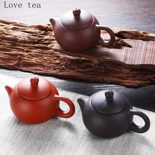 Handmade Purple Clay Teapot Single Kung Fu Tea Set Household High Temperature Ceramic Retro Chinese Home Office Supplies
