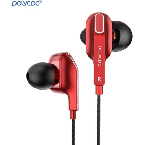D9 In-ear Earphone 3.5MM with Mic HIFI Waterproof for Sports Gaming Noise Canceling wired headphones for Iphone Huawei Xiaomi