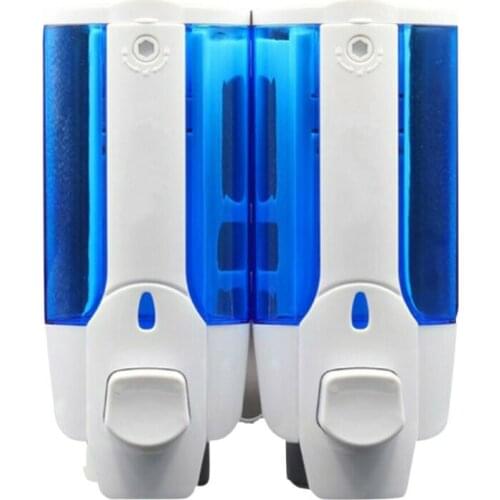 700ML Dual Head Wall Mount Shower Bath Washing Lotion Soap Shampoo Dispenser Liquid Soap Dispensers bathroom accessories