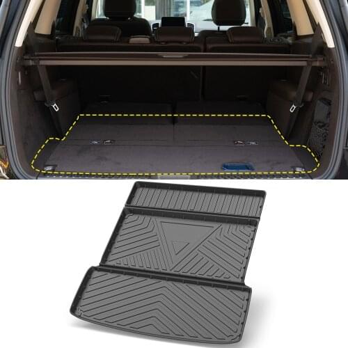 For Mercedes-Benz GLS X166 2016-2019 Auto Car Cargo Liner All-Weather Non-slip Trunk Mats Boot Tray Carpet Interior Accessories