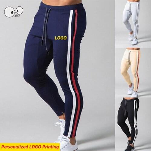 Breathable Quick Drying Polyester Running Pants Men Jogging Sweatpants Workout Training Sportswear Trousers Bottoms Personalized