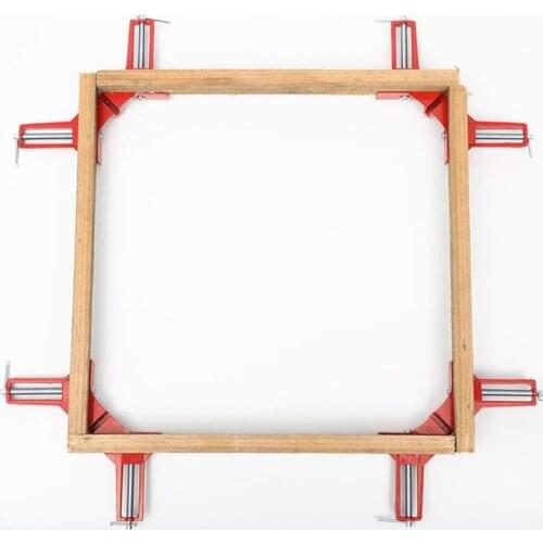 Hot 120 pcs/lot Rugged 90 Degree Right Angle Clamp DIY Corner Clamps Quick Fixed Fishtank Glass Wood Picture Frame Woodwork