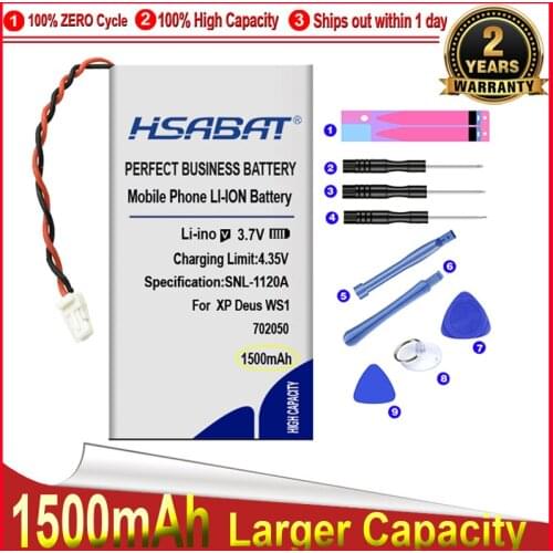 HSABAT 0 Cycle 1000mAh Battery for Metal Detector XP Deus WS1 WS2 WS3 WS4 WS5 Metal Detector Replacement Accumulator