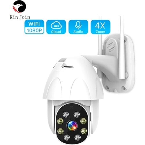 1080P PTZ WIFI Camera 2MP Auto Tracking Waterproof CCTV Home Security IP Camera 4.0X Digital Zoom Speed Dome Wireless IP Camera