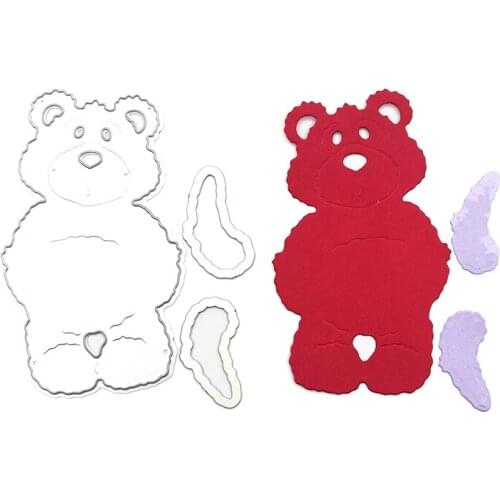 Julyarts Bear New Cutting Dies Scrapbooking Material DIY Scrapbooking Photo Album Cutting Dies Nouveau Arrivage