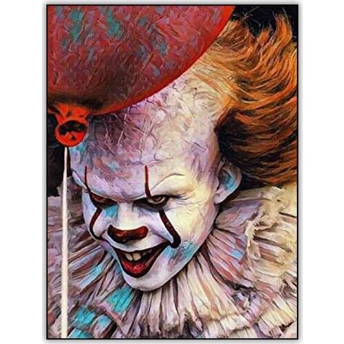 5d DIY Diamond Painting Kit Full Drill Square Clown Joker Balloon Foto Crystal Mosaic Diamant Painting Embroidery Accessories