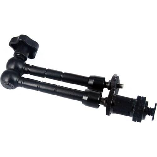 New 11" inch Adjustable Friction Articulating Magic Arm 1/4" Hot Shoe Mount for Mounting Monitor LED Light DSLR Camera Camcorder