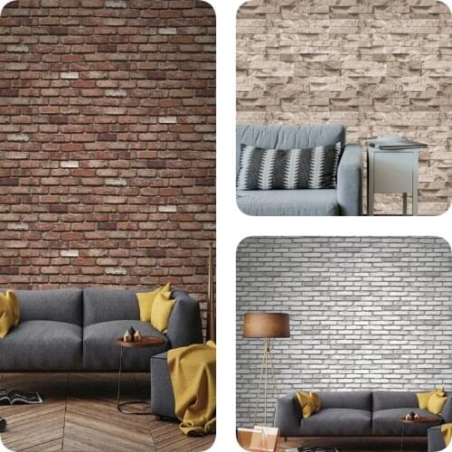 Stone Pattern Wallpapers 53Cm X 10M(5m²) Home Decoration Wall Stickers Living Room Bedroom Background Wall Covered Modern Luxury