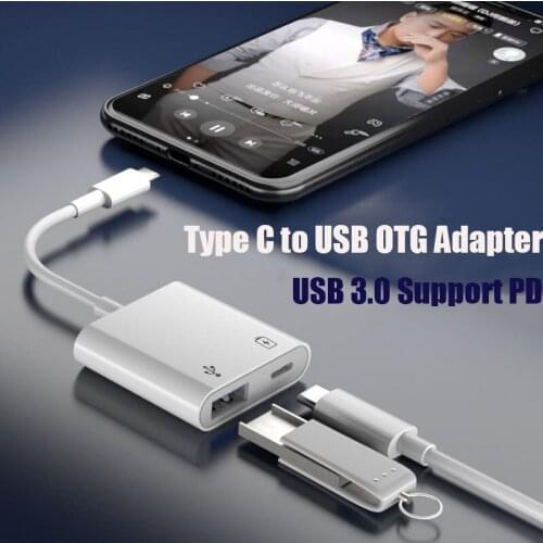 USB C to USB Adapter OTG Cable USB Type C Male to USB 3.0 Female Cable Adapter for MacBook Pro Samsung Type-C Adapter