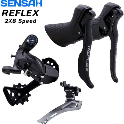 SENSAH REFLEX 2x8 s Speed Shifter Derailleur Road Bike Groupset Brake Lever Tiagra Sora Empire Pro shimano 105 groupset