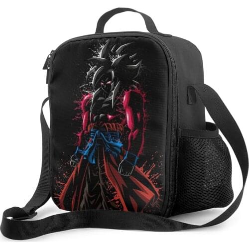 Ohmelody Personal Anime Cartoon Lunch Bags Boys Cooler Bag Picnic Hiking Fishing Men Insulated Food Storage Box For School Work