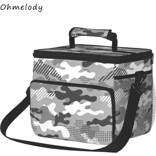 Portable Thermal Cooler Bags Picnic Lunch Bags Insulation Shopping Grocery Bag Food Outdoor Refrigerator Holder Organizer Pouch